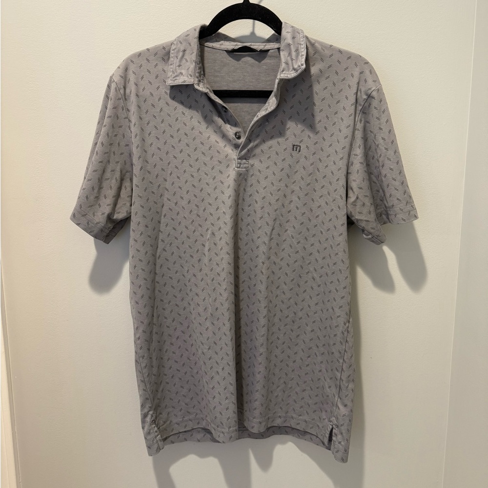 Travis Mathew Men’s Classic Gray Golf Polo Shirt
